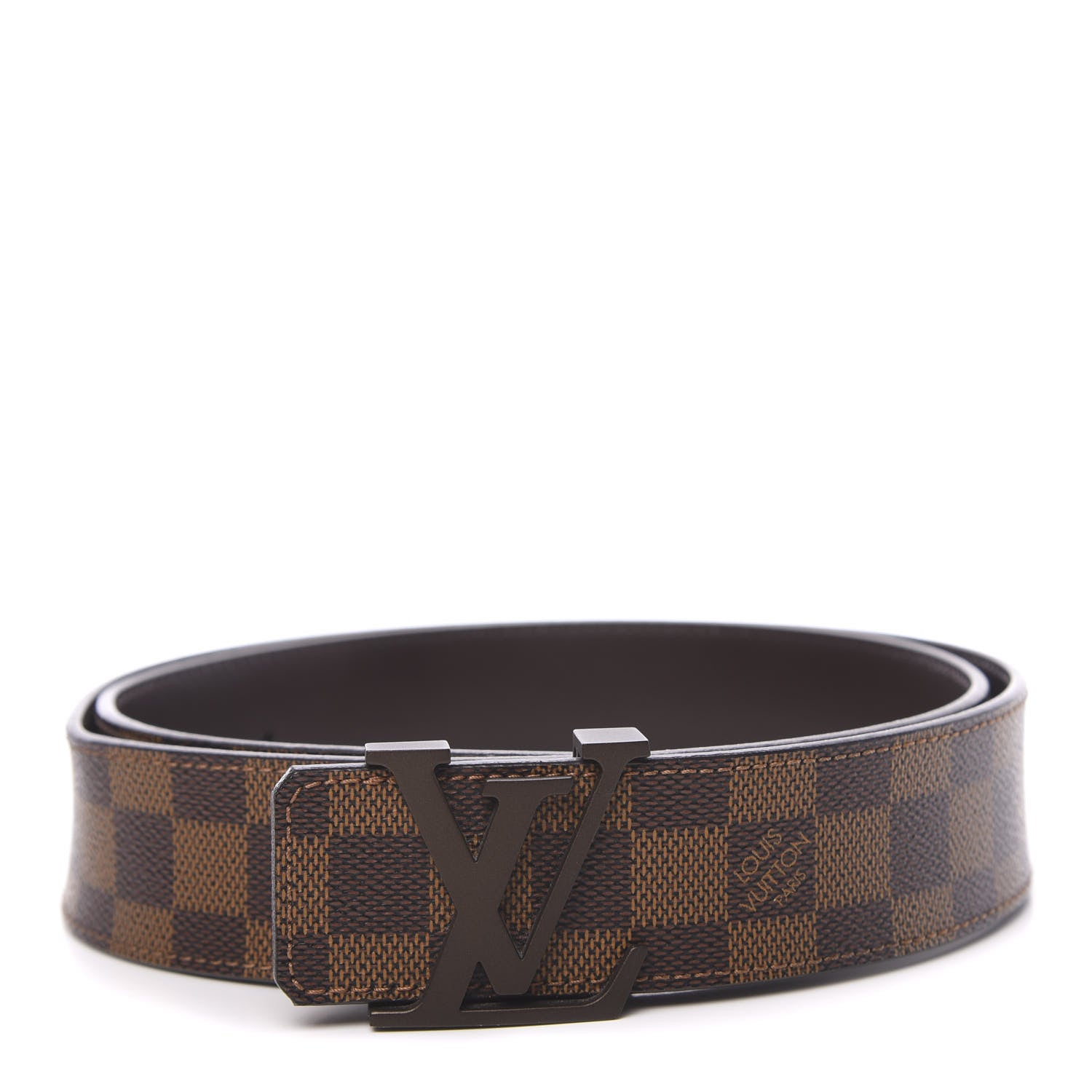 Louis Vuitton Damier Ebene 40mm LV Initiales Belt 95 38 1 of 6