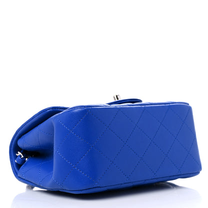 Chanel Lambskin Quilted Mini Square Flap Blue 3 of 9