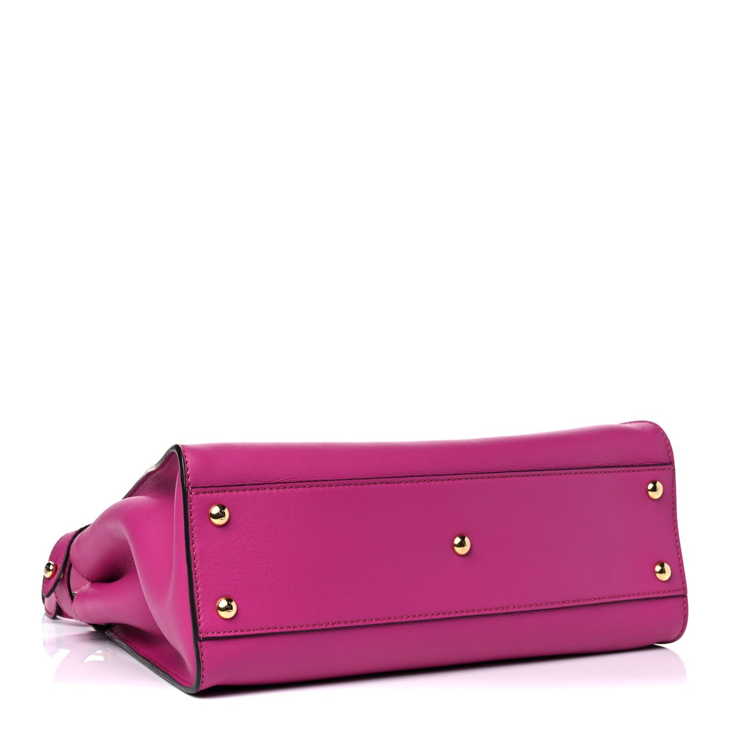 Vitello Seta Medium Peekaboo Iconic Satchel Magenta