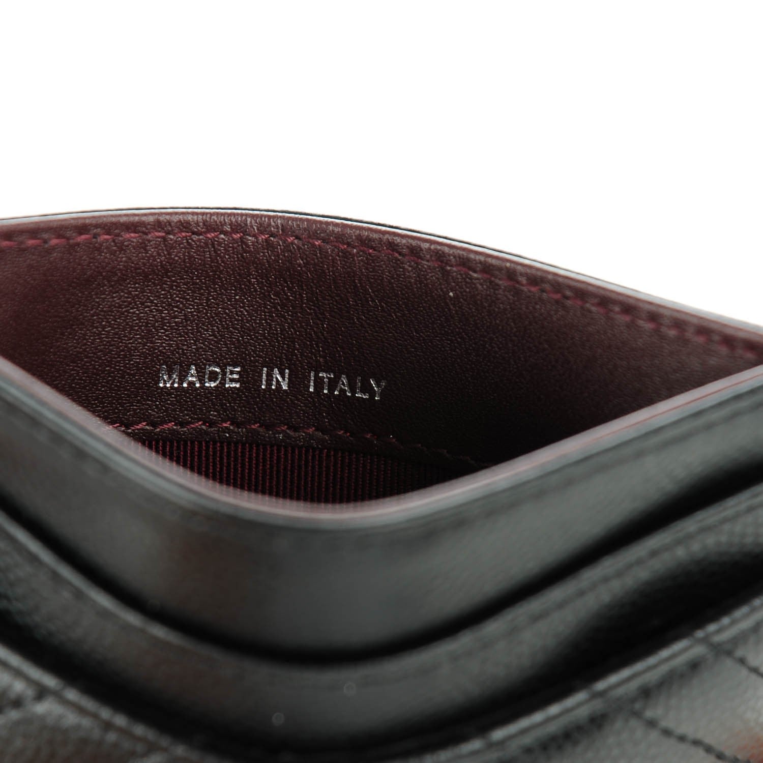 Chanel Caviar Chevron Quilted Card Holder Black 7 of 8