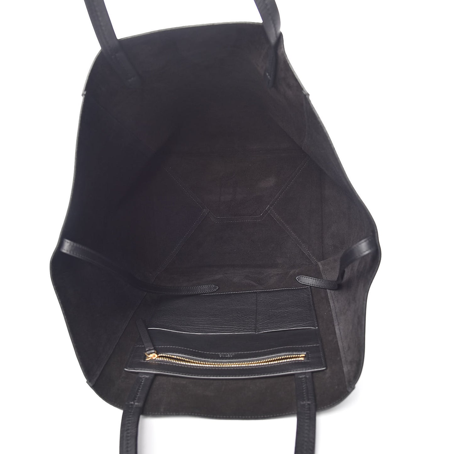 Velluto Smooth Calfskin Medium Horizontal Cabas Phantom Black