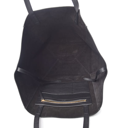 Celine Velluto Smooth Calfskin Medium Horizontal Cabas Phantom Black 5 of 10