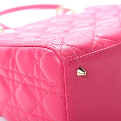 Christian Dior Lambskin Cannage Medium Lady Dior Pink 13 of 16