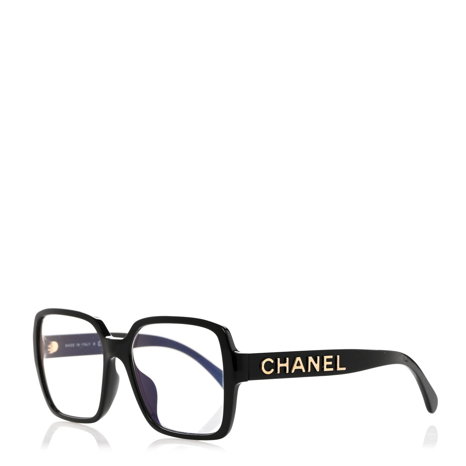 Chanel Acetate Square Blue Light Glasses 5408-S-A Black 1 of 8