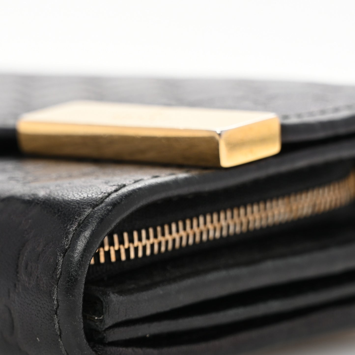 Soft Microguccissima Dice Chain Wallet Black