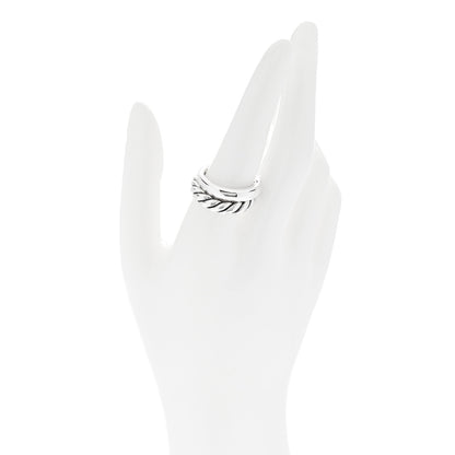 David Yurman Sterling Silver 5mm Pure Form Set of 2 Stack Rings 58 8.25 2 of 6