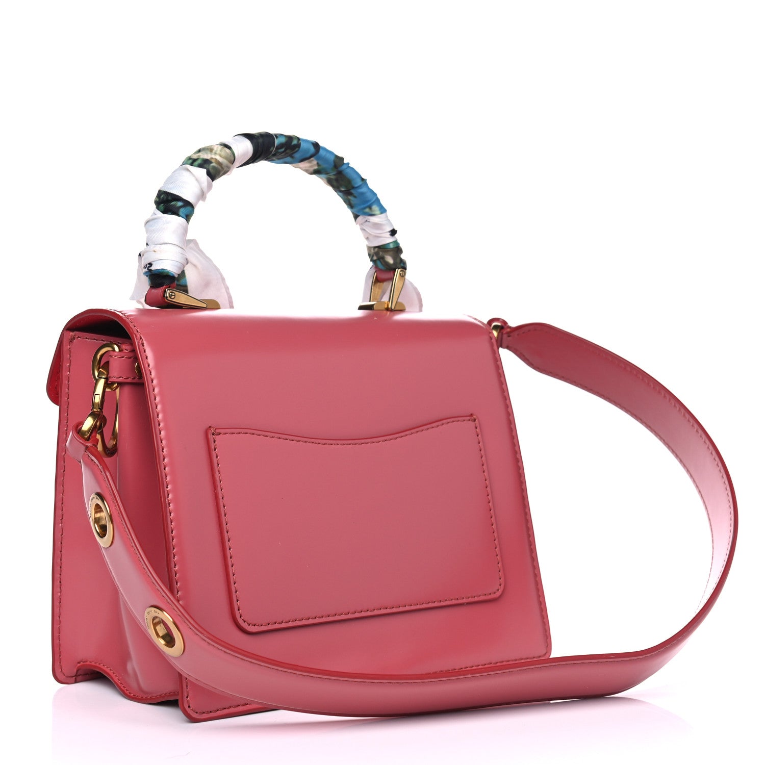 Marc Jacobs Shiny Calfskin Uptown Shoulder Bag Santa Fe Red 2 of 11