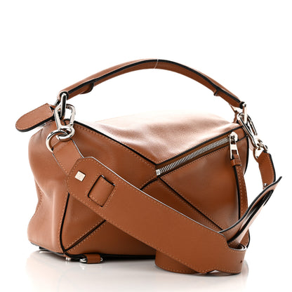Loewe Calfskin Small Puzzle Bag Tan 2 of 11