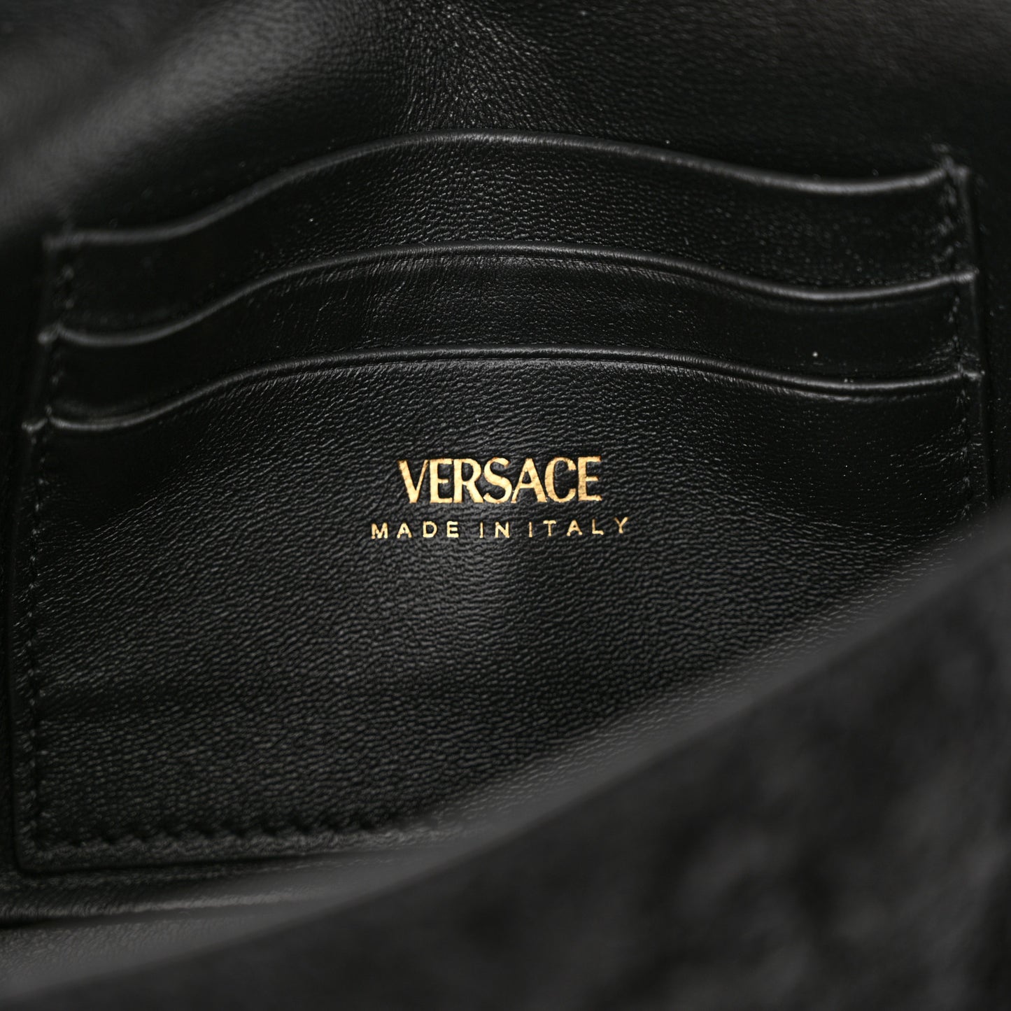 Tweed Lambskin Virtus Mini Chain Bag Black