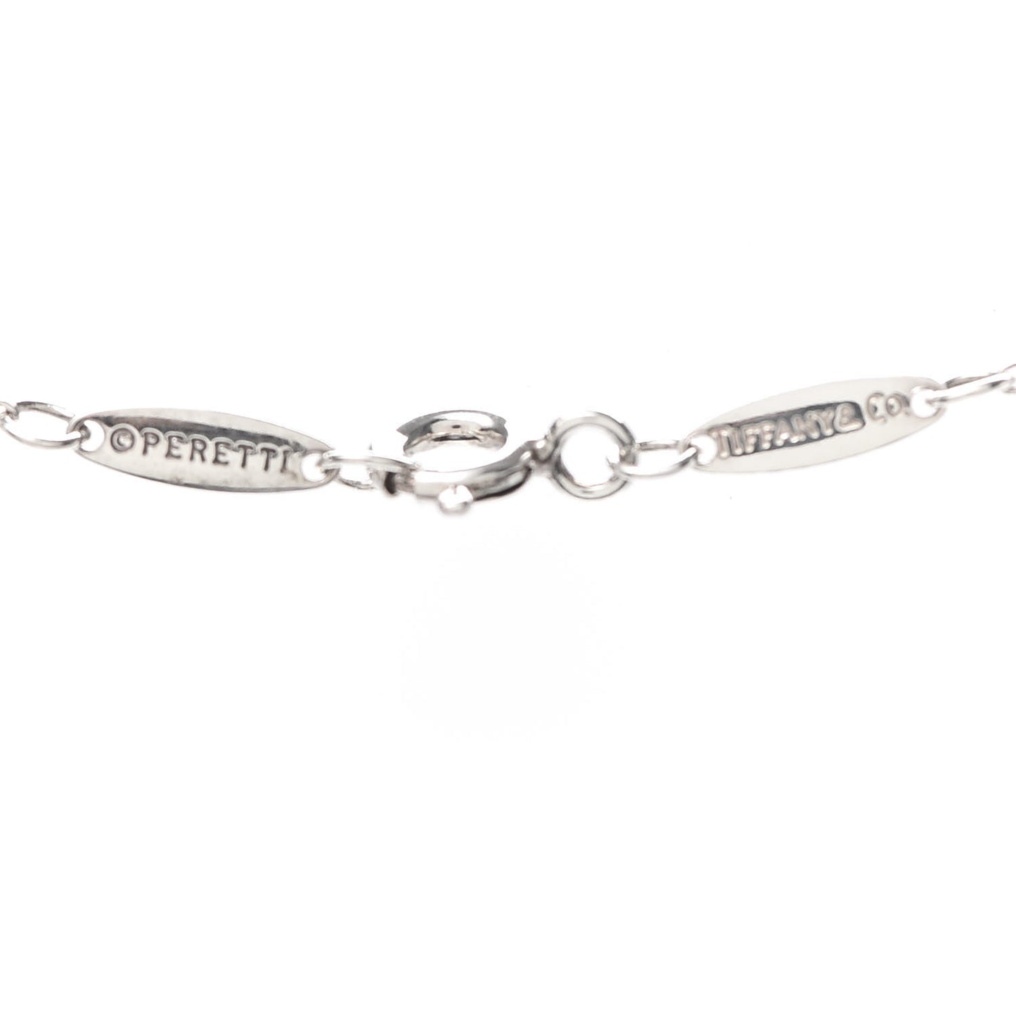 Sterling Silver Diamond .05ct Elsa Peretti Diamonds by the Yard Pendant Necklace