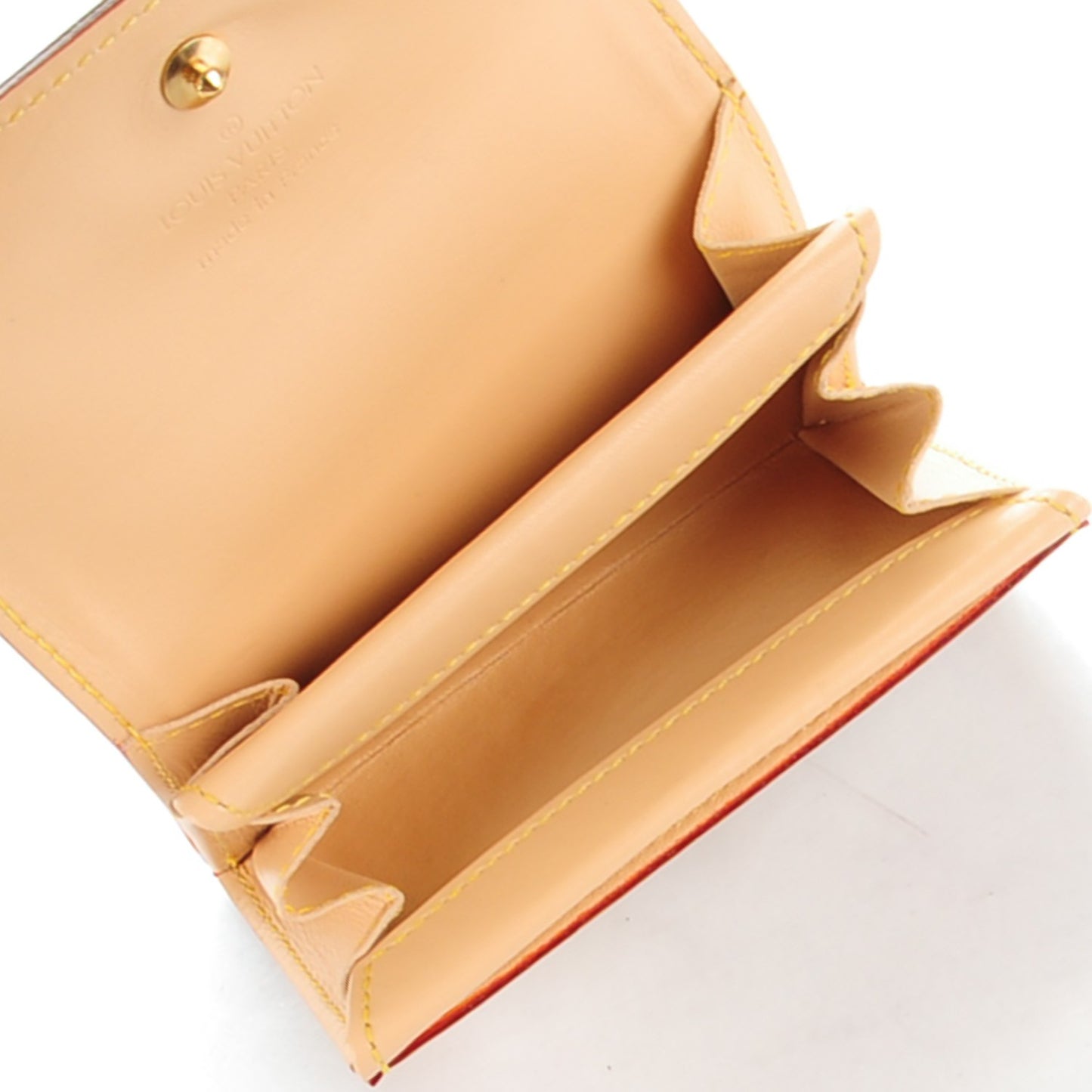 Monogram Multicolor Porte-Monnaie Plat Coin Purse White