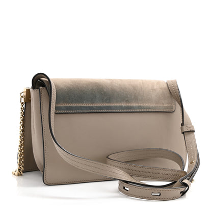 Chloe Suede Calfskin Small Faye Shoulder Bag Motty Grey 3 of 8