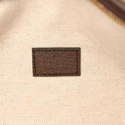 Gucci Monogram Jumbo GG Textured Dollar Calfskin Web Belt Bag Camel Ebony New Acero 6 of 10