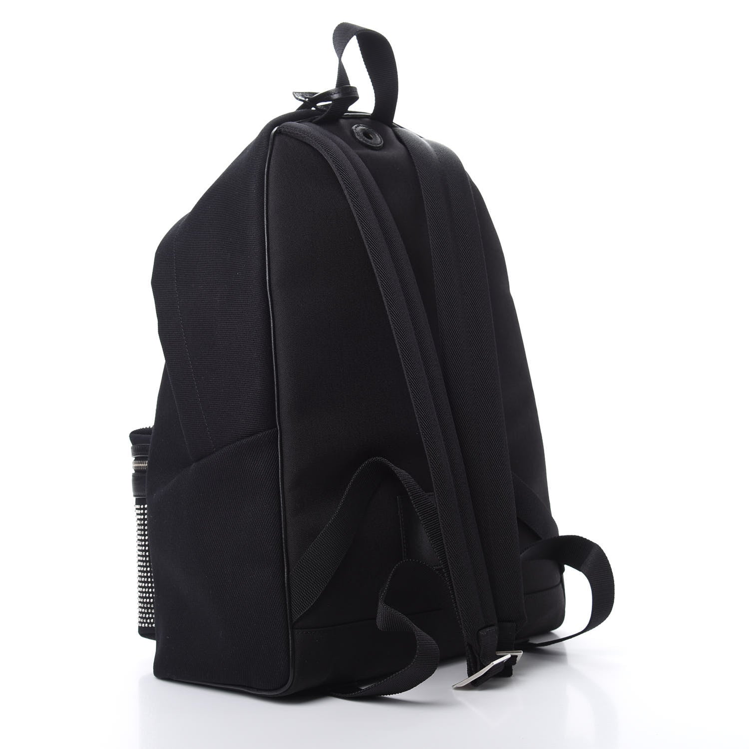 Saint Laurent Canvas City Studded Backpack Black 2 of 9