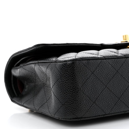 Chanel Caviar Quilted Medium Double Flap Black 9 of 12