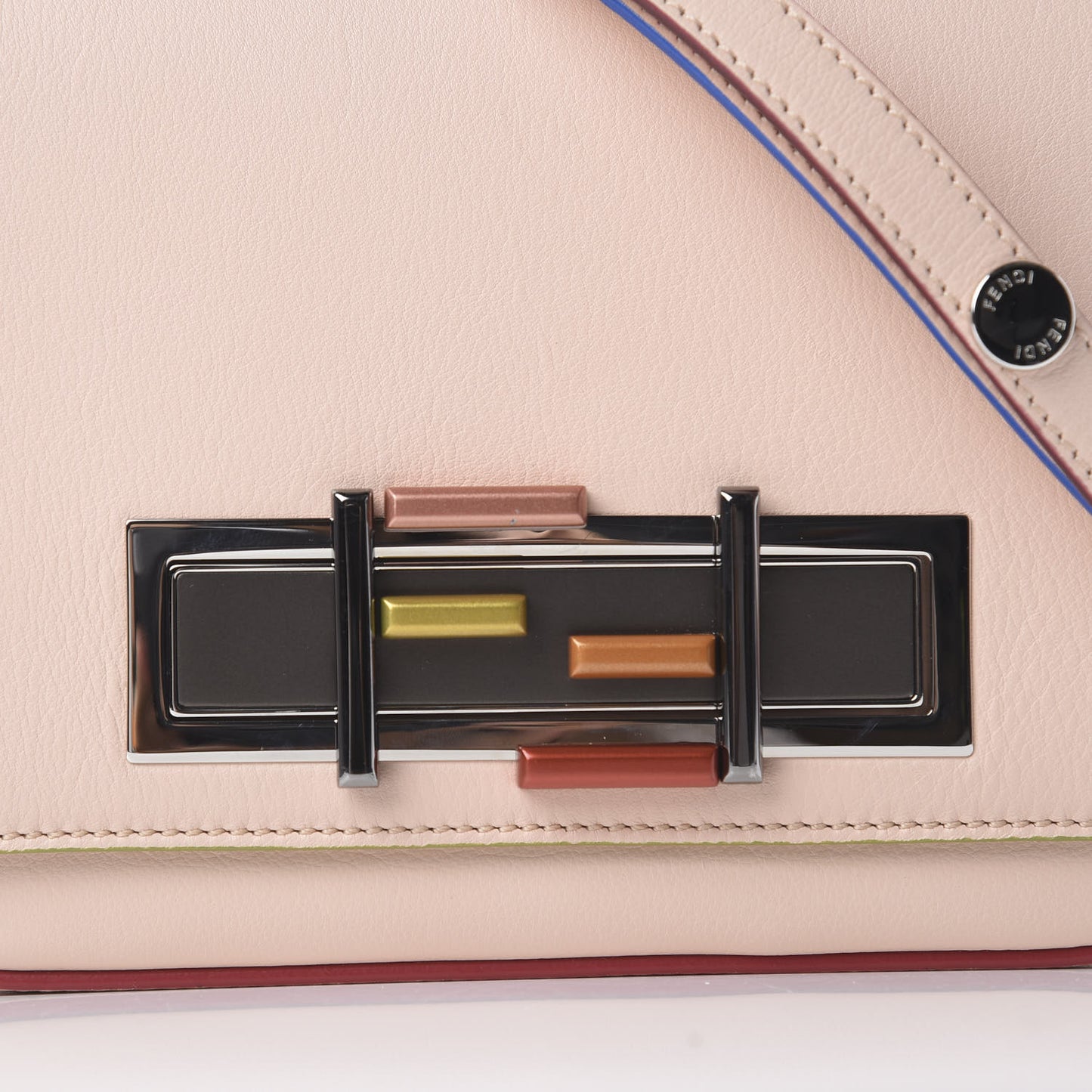 Vitello Dolce 3Baguette Shoulder Bag Camelia
