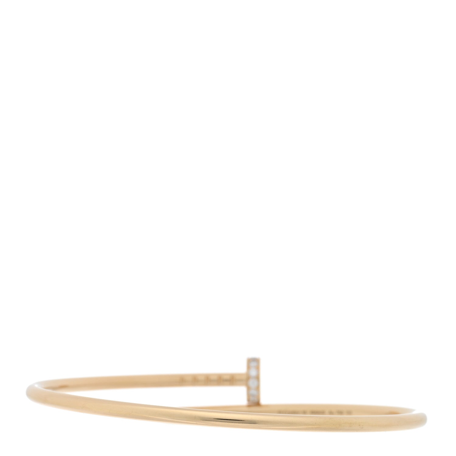 Cartier 18K Yellow Gold Diamond Small Juste Un Clou Bracelet 16 2 of 5