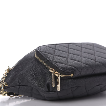 Chanel Caviar Quilted Business Affinity Waist Belt Bag Black 6 of 9