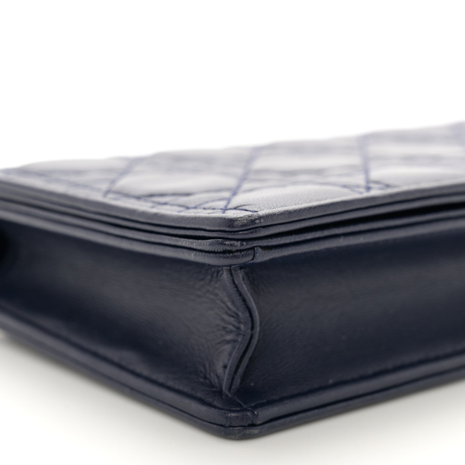 Christian Dior Lambskin Cannage Lady Dior Pouch Navy 11 of 13