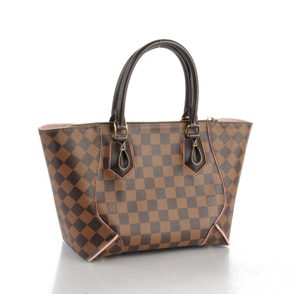 Louis Vuitton Damier Ebene Caissa Tote PM Rose Ballerine 3 of 7