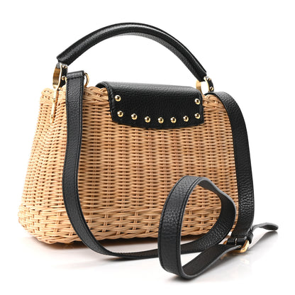 Louis Vuitton Rattan Calfskin Capucines BB Black 3 of 9