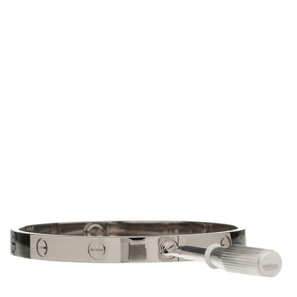 Cartier 18K White Gold LOVE Bracelet 19 8 of 9