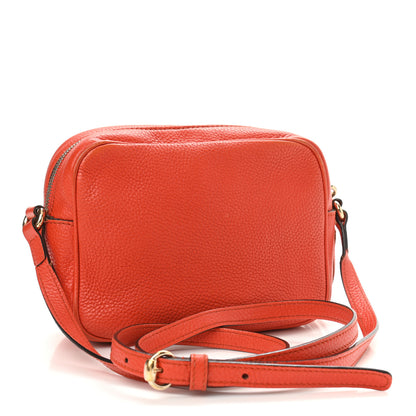 Gucci Pebbled Calfskin Small Soho Disco Bag Sun Orange 3 of 18