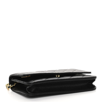 Chanel Caviar Quilted Wallet On Chain WOC Black 3 of 11