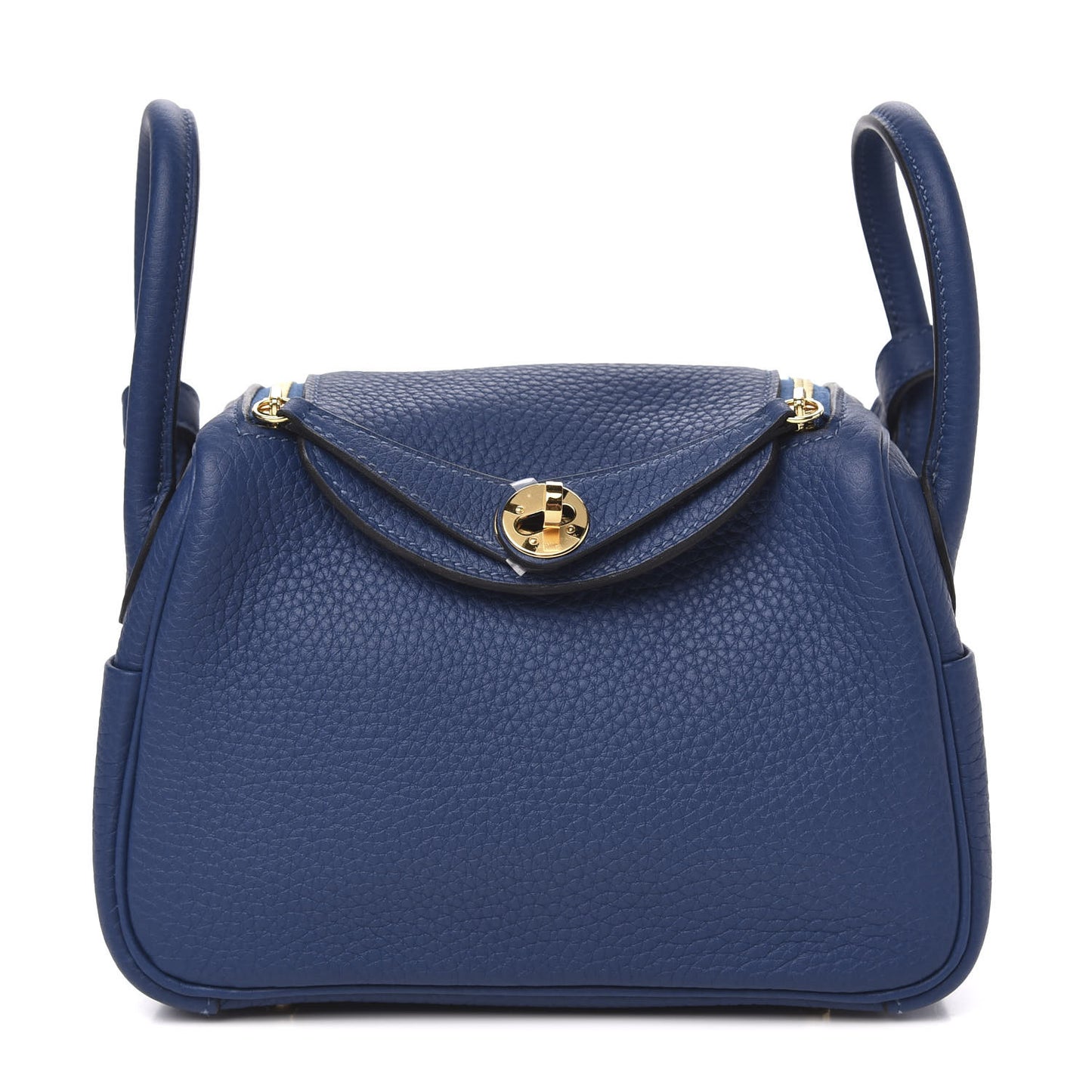 Taurillon Clemence Mini Lindy 20 Deep Bleu