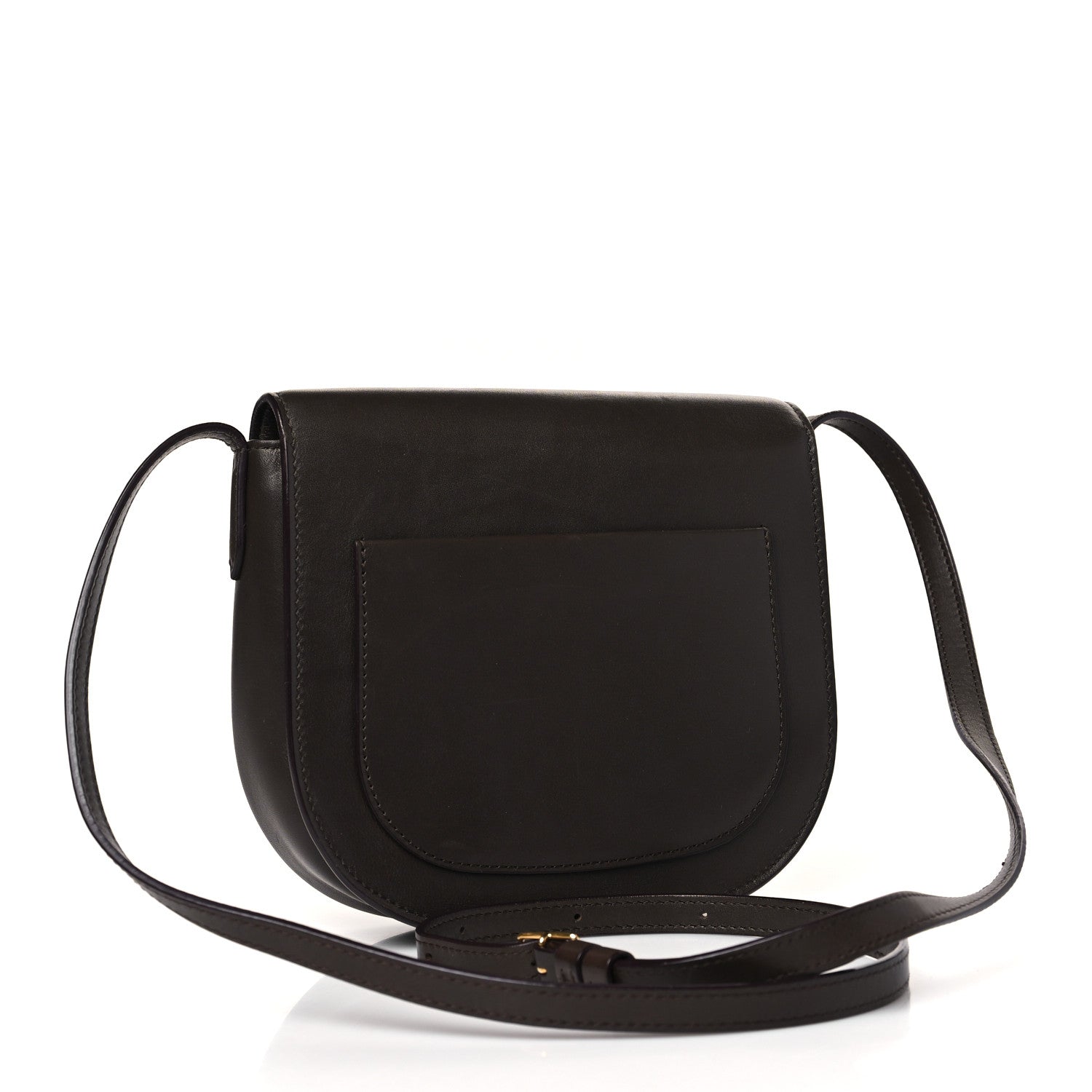 Celine Smooth Calfskin Small Trotteur Dark Brown 3 of 11