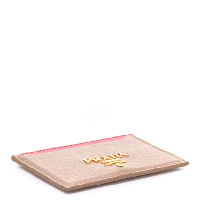 Prada Daino Colour Card Holder Cammeo Peonia 4 of 8
