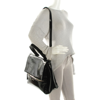 Givenchy Patent Medium Pandora Pure Flap Bag Black 3 of 8