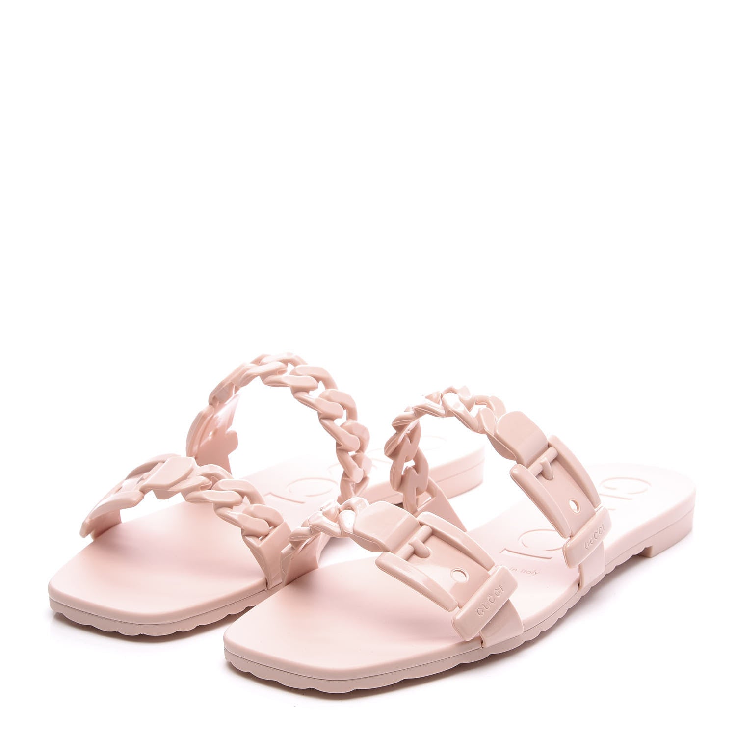 Gucci Rubber Womens Slide Sandals 37 Perfect Pink 2 of 11