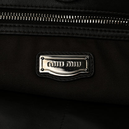 Miu Miu Vitello Soft Calfskin Shopping Tote Ebano 6 of 11