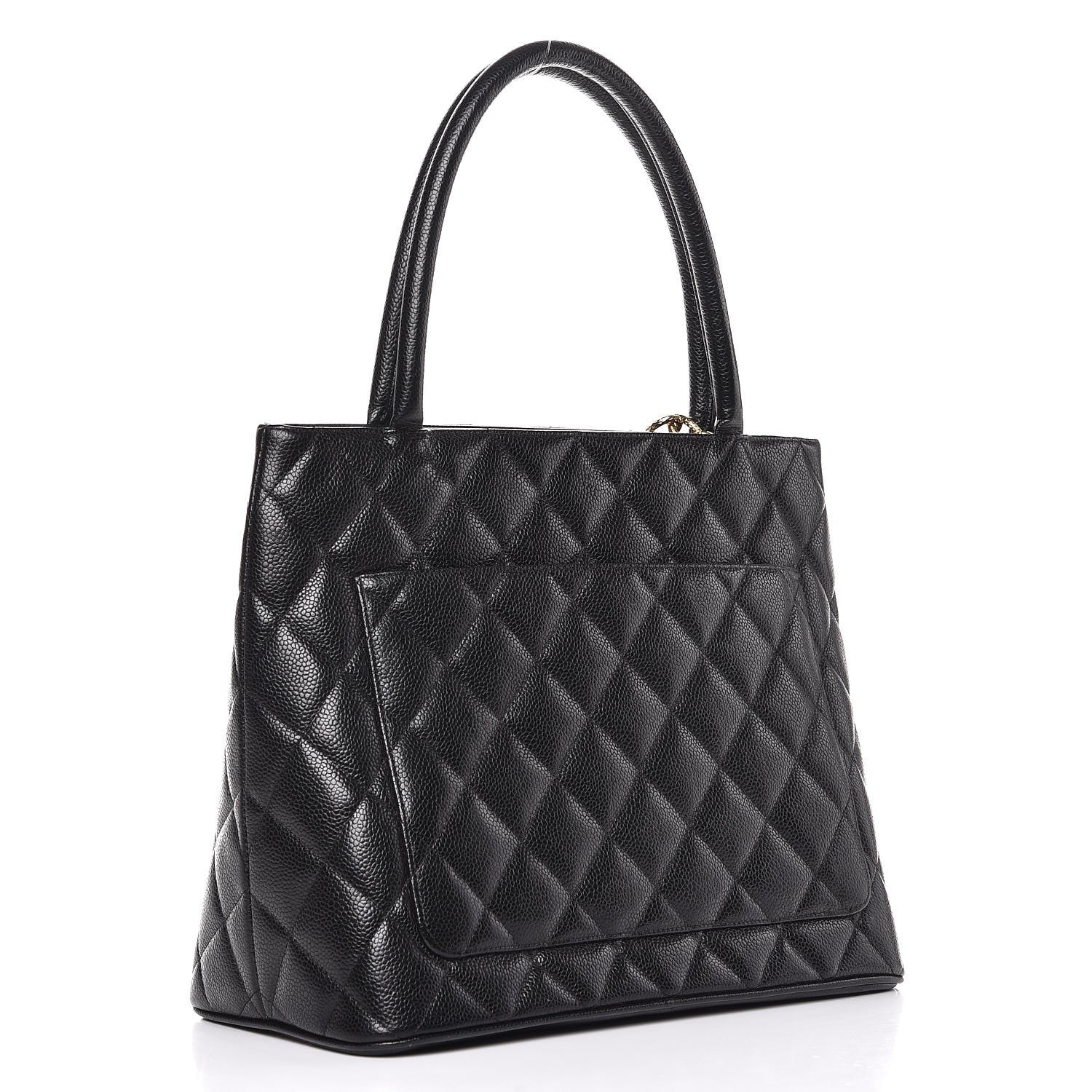Chanel Caviar Quilted Medallion Tote Black 3 of 12