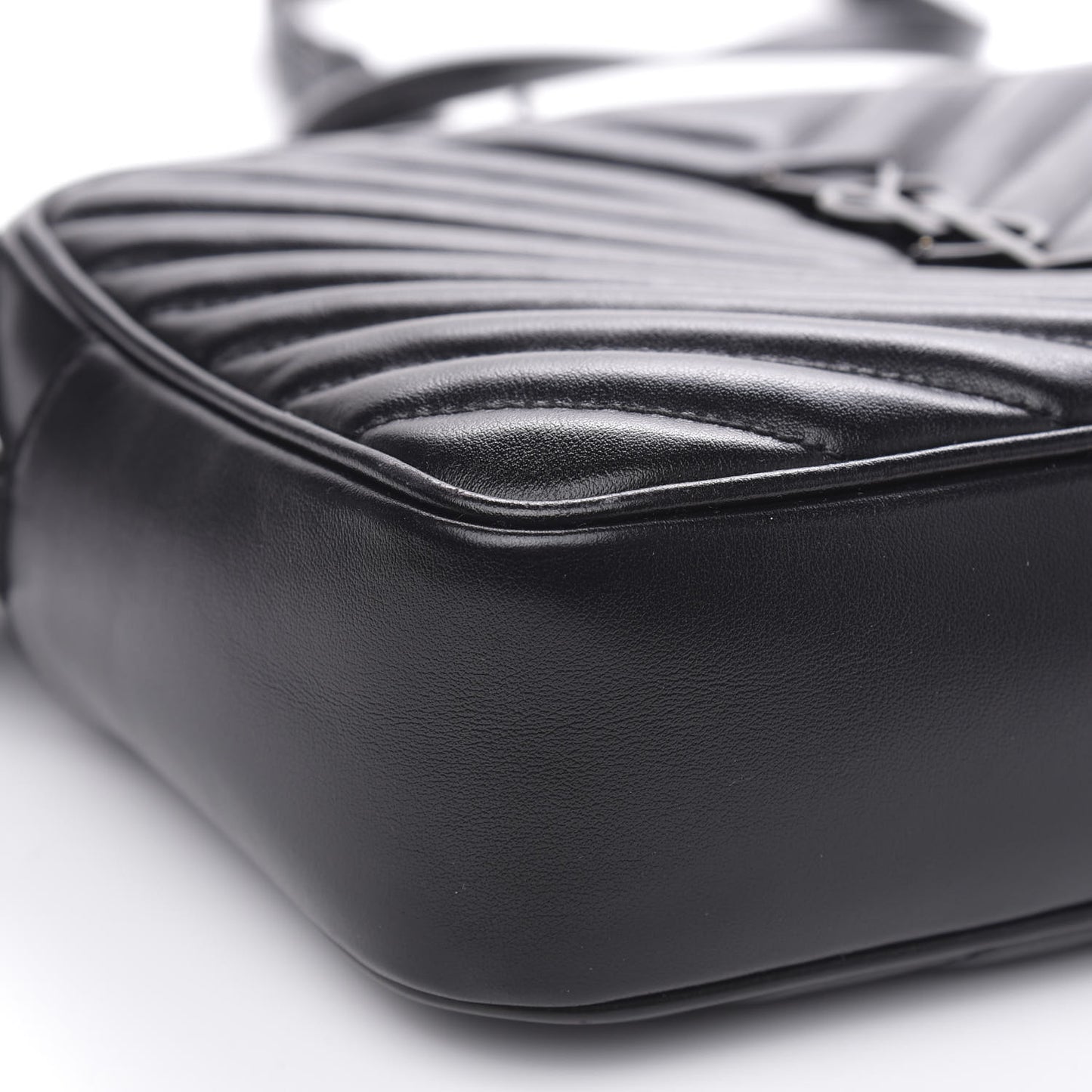 Calfskin Matelasse Monogram Lou Camera Bag Black