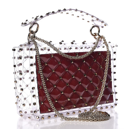 Valentino Garavani PVC Medium Rockstud Spike Shoulder Bag 3 of 8