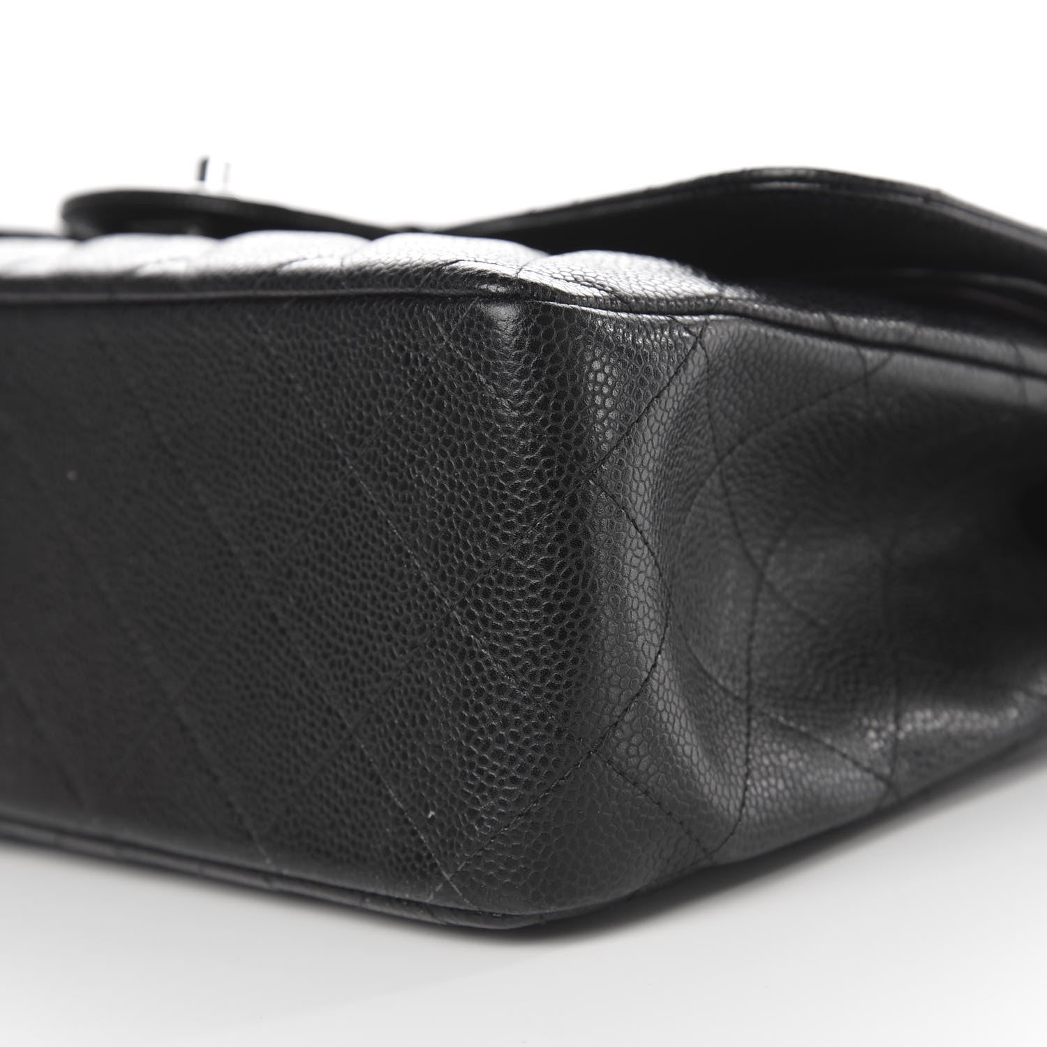 Chanel Caviar Quilted Jumbo Double Flap Black 12 of 13