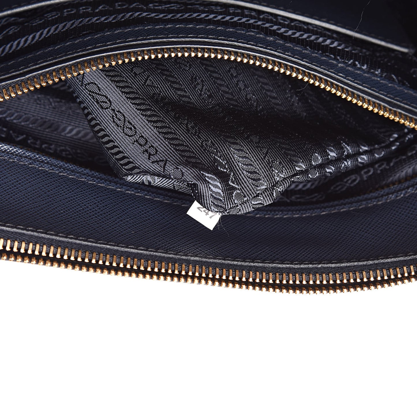 Saffiano Medium Galleria Double Zip Tote Baltico
