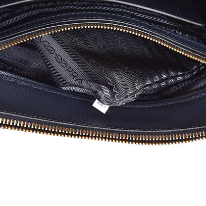 Prada Saffiano Medium Galleria Double Zip Tote Baltico 7 of 11