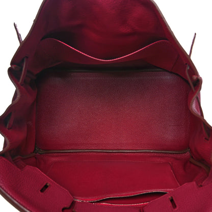 Hermes Taurillon Clemence Birkin 35 Rubis 15 of 48