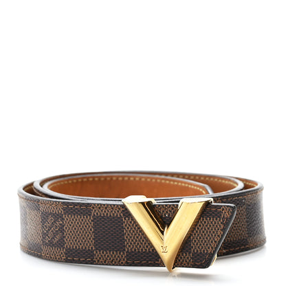 Louis Vuitton Damier Ebene 30mm Essential V Belt 85 34 1 of 7