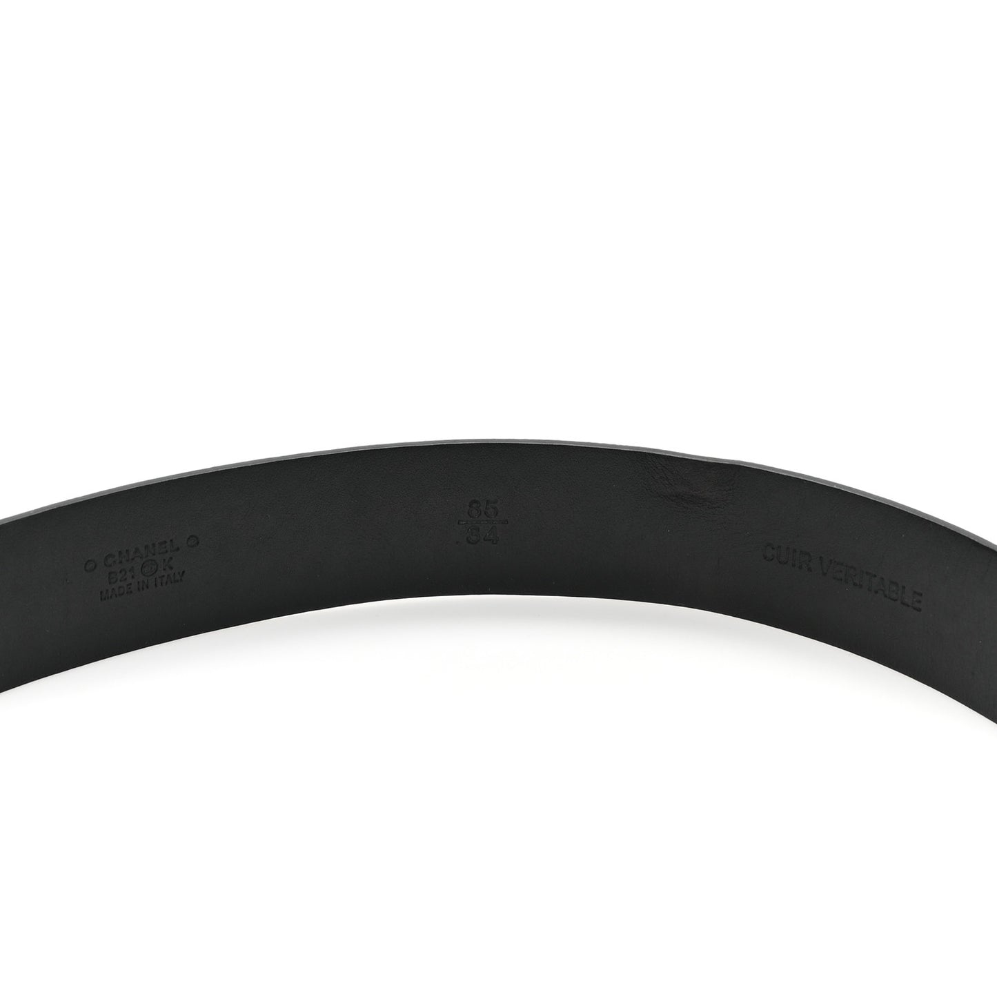 Lambskin Crystal CC Chain Belt 85 34 Black