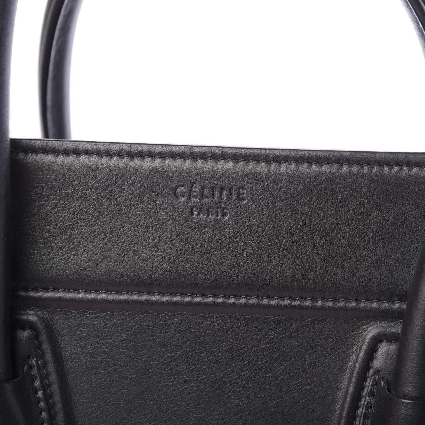 Supple Calfskin Medium Phantom Luggage Black