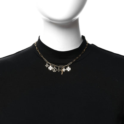 Louis Vuitton Metal Roman Holidays Necklace Gold 2 of 6