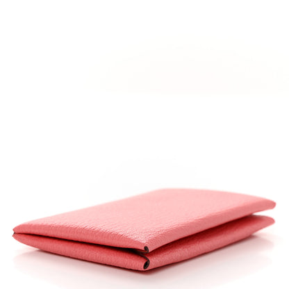 Hermes Chevre Mysore Calvi Card Case Rose Azalee 4 of 7