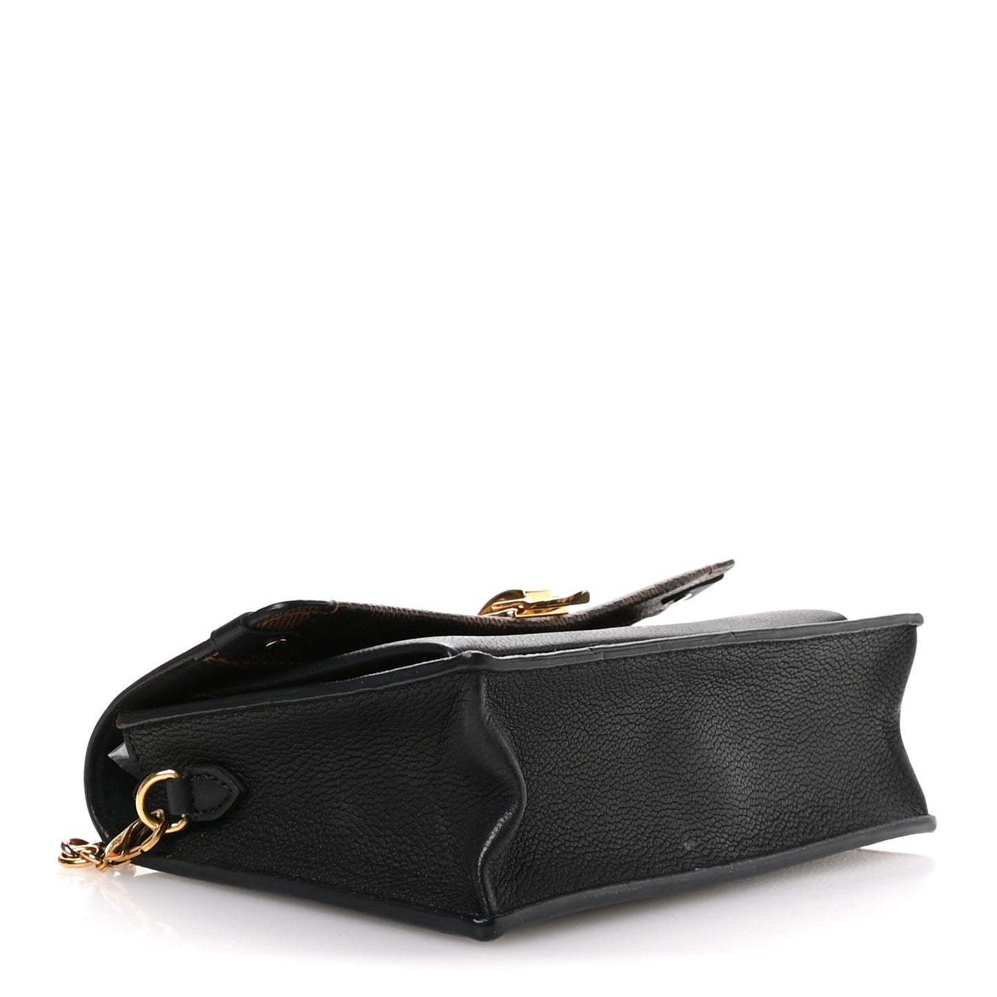 Damier Ebene Vavin Chain Wallet Black