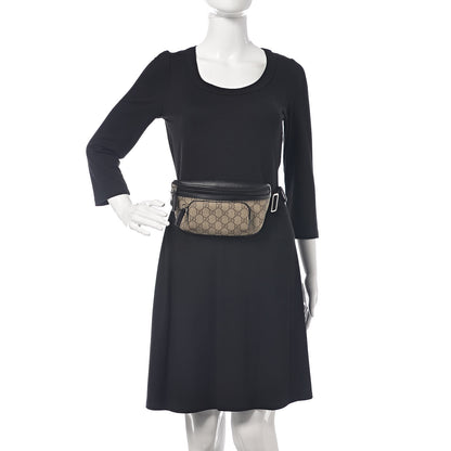 Gucci GG Supreme Monogram Belt Bag Black 2 of 8