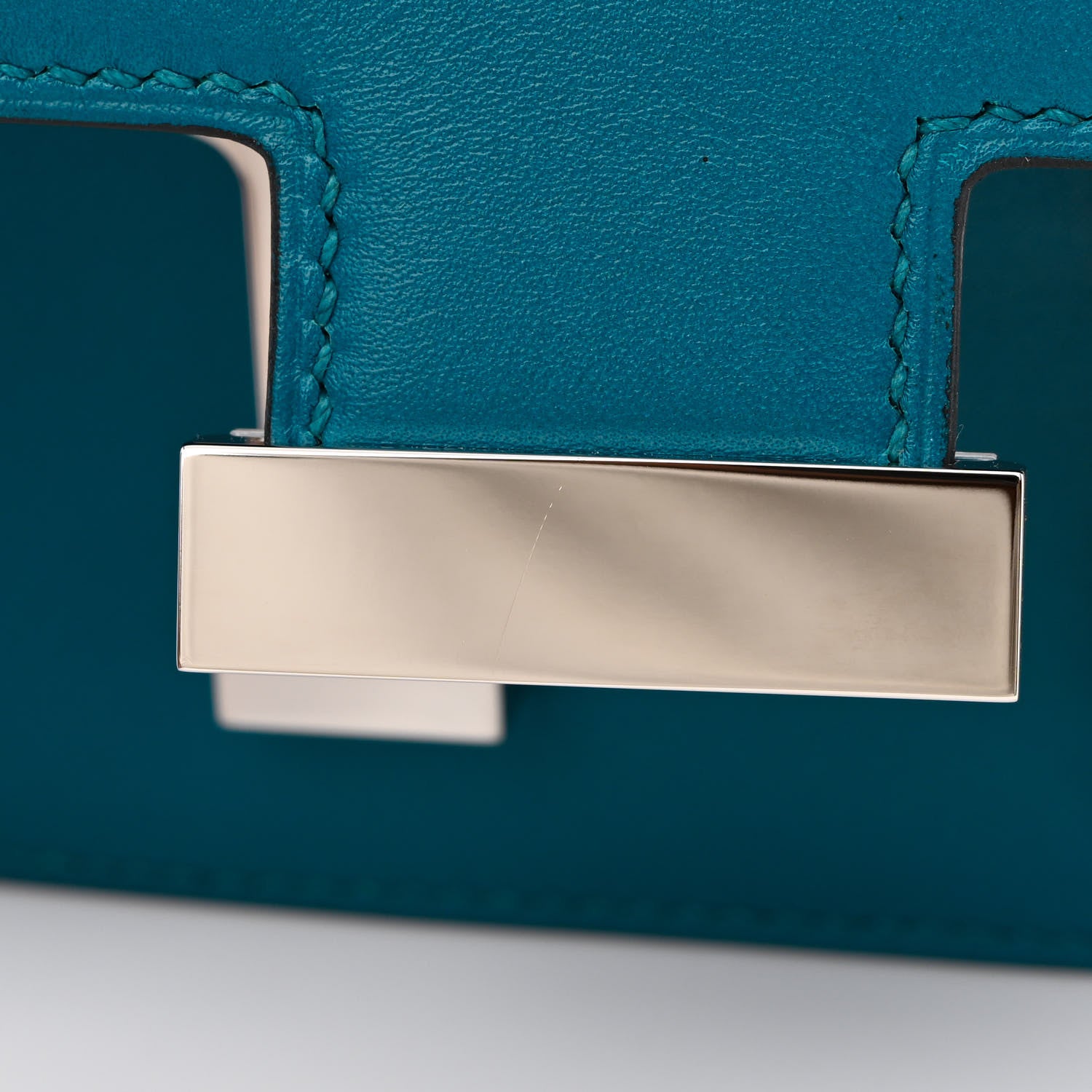 Hermes Tadelakt Constance 18 Bleu Izmir 11 of 14