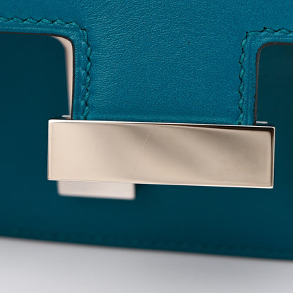 Hermes Tadelakt Constance 18 Bleu Izmir 11 of 14